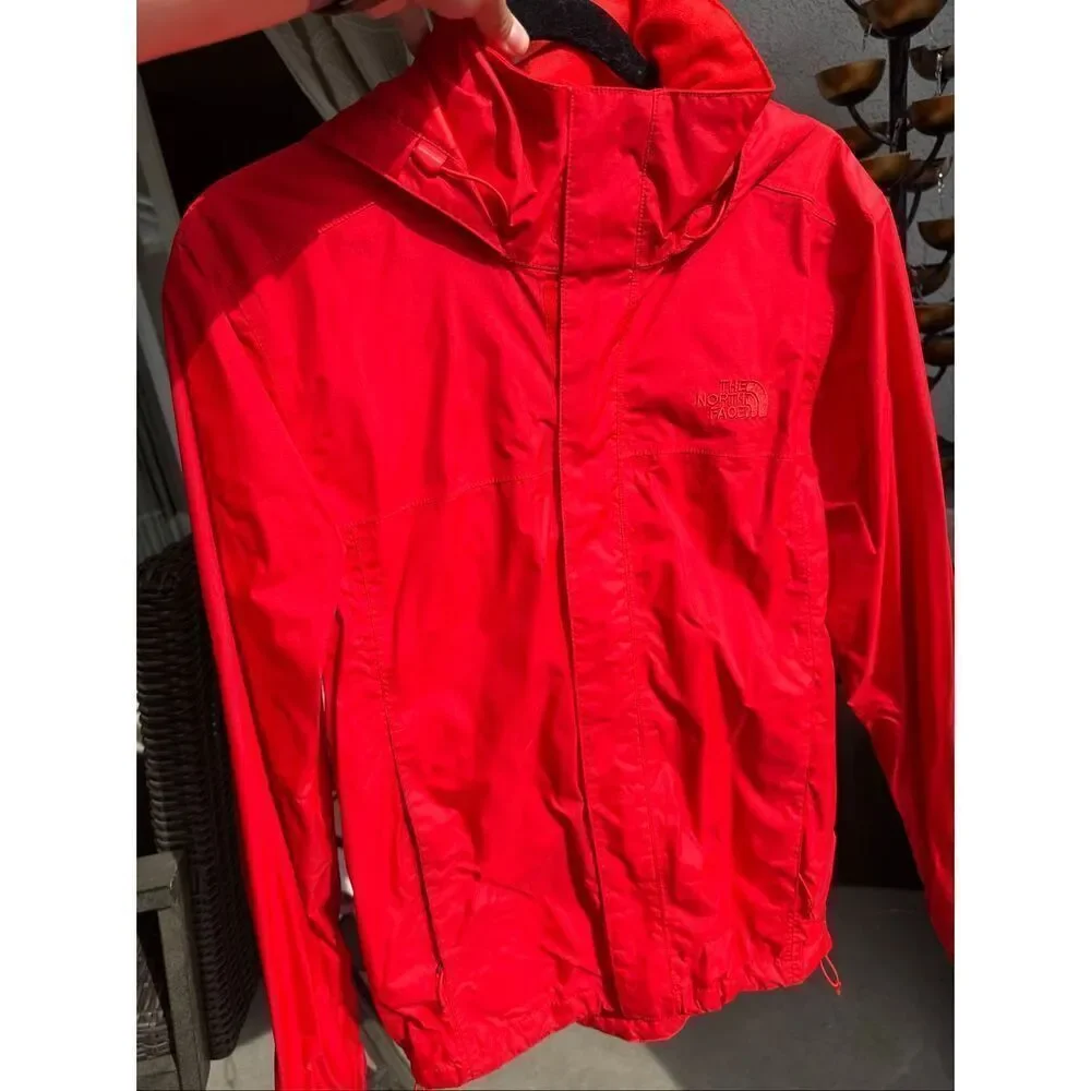 The North Face Resolve 2 Dryvent Red Orange Men's Rain Wind Proof‎ Jacket Small